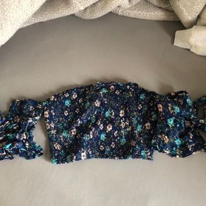 Cropped off the shoulder shirt